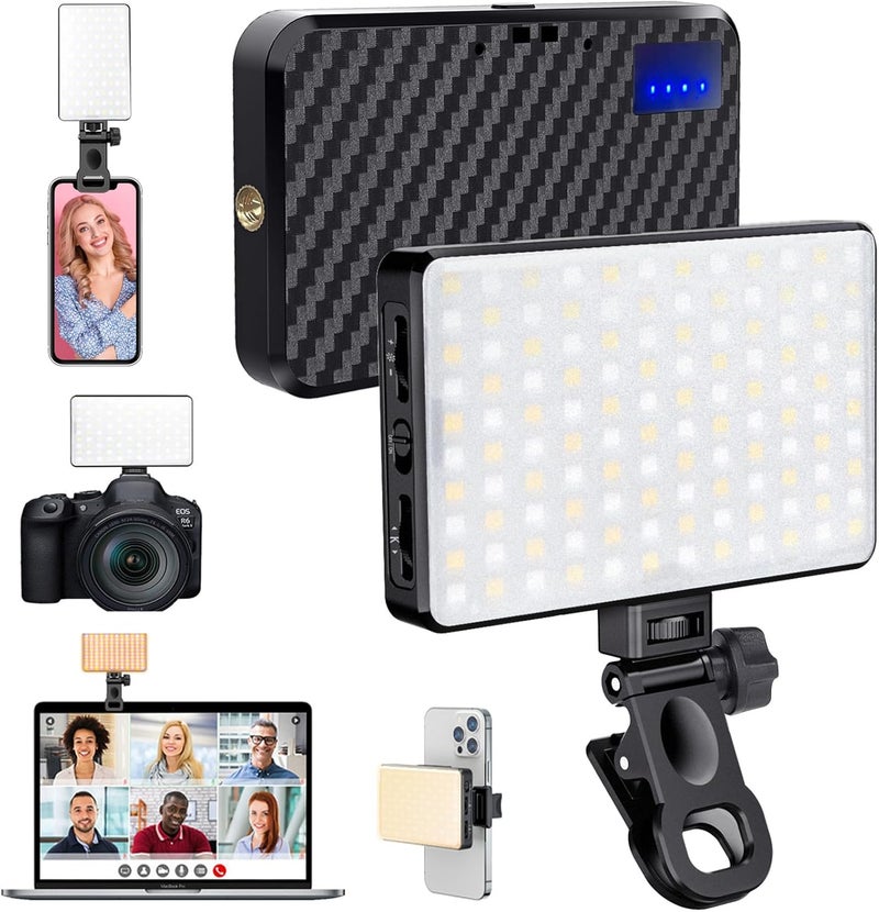 MACTREM 168 LED Selfie Light for iPhone,Portable Phone Light Clip, 3000Mah 3 Modes Rechargeable Alix Earle Lighting for Video Recording,for iPhone,Camera,Laptop,iPad,Video Conference,TikTok,Makeup - Image 1
